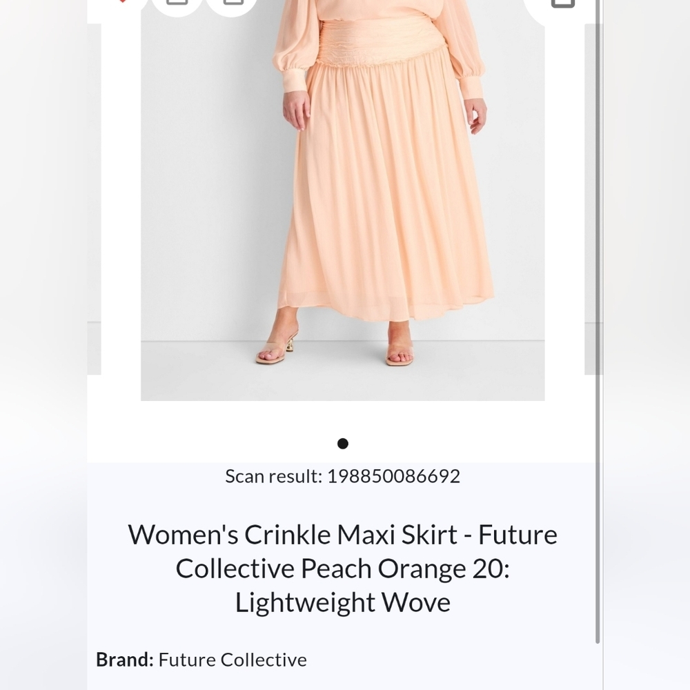 Orange Pleated A-Line Maxi Skirt for Casual Resort Wear